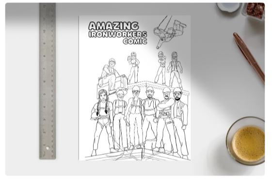 Amazing Ironworkers Comic Coloring Book